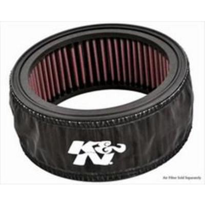 K&N DryCharger Round Straight Filter Wrap (Black) - E-4518DK
